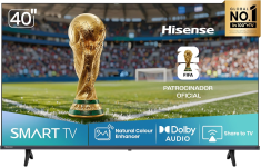 Hisense Smart TV FHD 40″ Polegadas 40A4NV com HDR10, DTS Virtual X, Compatibilidade Alexa e Google Home