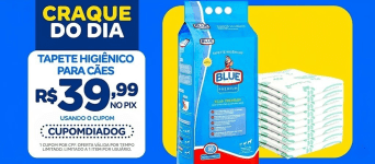 Tapete Higiênico para Cães Blue Premium 30 Unidades 82×60 cm Alta Absorção