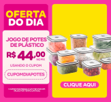 Jogo de Potes de Plástico Hermético Electrolux com Tampa 41029853 10 Peças