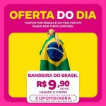 Bandeira Do Brasil Grande 1,50 x 0,90cm para bastao metro Poliéster – brasileiro