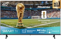 Hisense Smart TV FHD 40″ Polegadas 40A4NV com HDR10, DTS Virtual X, Compatibilidade Alexa e Google Home