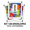 Kit 100 Envelopes de Figurinhas Panini Copa do Mundo 2026 Fifa World Cup Totalizando 700 Figurinhas
