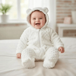 Macacão Urso Pipoquinha Bebê – Soft Peludinho com Zíper (L2)