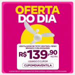 Ventilador de Teto Ventisol Fenix Branco 3 Velocidades Premium