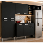 Cozinha Compacta Pequim Multimóveis V2933 com Balcão
