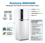 Geladeira Brastemp Frost Free 385 Litros Duplex Branca – BRM46MB
