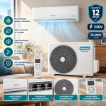 AR CONDICIONADO SPLIT HISENSE 12000BTUS INVERTER WIFI 220V