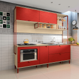 Conjunto Cozinha Cbpo020-P2 – Kappesberg Pop – Pine / Marsala