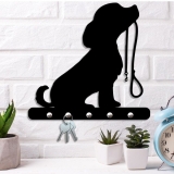 Porta Chaves de Parede Cachorro com Coleira