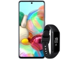 Smartphone Samsung Galaxy A71 128GB Azul 6GB RAM – Câm. Quádrupla com Smartband Galaxy Fit e Azul