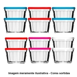 Tigela de Vidro Americano 4210 150ml 12 Peças Cores Sortidas – Nadir