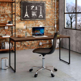 Mesa de Escritório Studio Nogal 150 cm – Compace