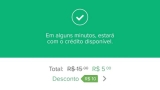 Recarga com desconto de R$ 10,00