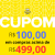 Cupom de R$ 100,00 em compras acima de R$ 499,00 no Mercado Livre