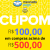 Cupom de R$ 100,00 em pedidos acima de R$ 500,00 no Mercado Livre usando saldo da conta do Mercado Pago