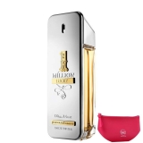 1 Million Lucky Paco Rabanne Eau De Toilette – Perfume Masculino 100ml+necessaire Pink Com Puxador
