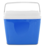 Caixa Térmica 34l Alça Removível E Tampa Porta Copos Azul