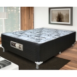 Unibox Casal Softflex Imperial Unispring com Mola Bonnel e Tecido em Poliéster 43x138x188 – Preto