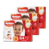Kit de Fraldas Huggies Hiper Supreme Care G – 192 Unidades