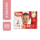 Kit de Fraldas Huggies Hiper Supreme Care G – 192 Unidades