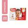 Kit de Fraldas Huggies Hiper Supreme Care G – 192 Unidades