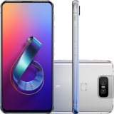 Smartphone Zenfone 6 128GB Dual Chip Android Tela 6.4″ Qualcomm Snapdragon 4G Câmera Dual 48+13MP – Prata