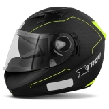 Capacete Ebf Xtroy X10 Preto/Amarelo C/ Oculos – Un