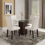 Conjunto Sala De Jantar Belize De Vidro 4 Cadeiras – Móveis Arapongas