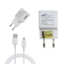Carregador de Celular Samsung Galaxy Original Branco + Cabo Usb V8 Original J1 j2 j3 j4 j5 j7 Gran Prime Pro