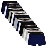 Kit Com 20 Cuecas Boxer Cotton Basic – Polo Match