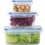 Conjunto de Potes 3 peças com Tampa Hermética Orb
