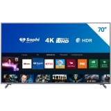 Smart TV Tela 70” Philips 70PUG6774/78 4K Conversor Digital Wi-Fi 2 USB 3 HDMI
