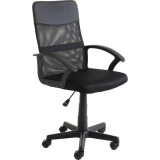 Cadeira de Escritório Giratória com Regulagem de Altura Preta – Office Basics