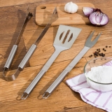 Kit Utensílios Churrasco Inox 3 peças – La Cuisine