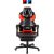Cadeira Gamer Reclinável e Giratória com Apoio Retrátil para Pés Vermelha GT13 – DPX