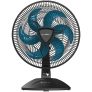 Ventilador de Mesa Cadence Eros Supreme VTR407 40cm 6 Pás 3 Velocidades Preto e Azul