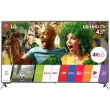 Smart TV LED 43″ LG 43UJ6525 Ultra HD 4K com Conversor Digital 4 HDMI 2 USB WebOS 3.5 Painel Ips HDR e Magic Mobile Connection