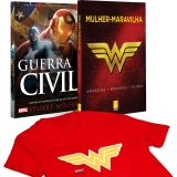 Livro – Mulher-Maravilha + Guerra Civil + Camiseta