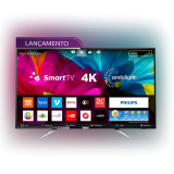 Smart TV LED Ambilight 55″ Philips 55PUG6212/78 Ultra HD 4k com Conversor Digital 4 HDMI 2 USB Wi-Fi 60Hz – Preto