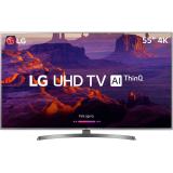 Smart TV LED LG 55″ 55UK6530 Ultra HD 4k com Conversor Digital 4 HDMI 2 USB Wi-Fi Dts Virtual X Sound Sync 60Hz Inteligencia Artificial – Prata