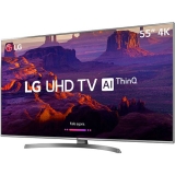 Smart TV LED LG 55″ 55UK6530 Ultra HD 4k com Conversor Digital 4 HDMI 2 USB Wi-Fi Dts Virtual X Sound Sync 60Hz Inteligencia Artificial – Prata
