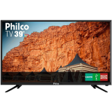 TV LED 39″ Philco PTV39N91D HD com Conversor Digital 2 HDMI 2 USB Som Surround 60Hz Preta
