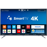 Smart TV LED 50″ Philips 50PUG6513/78 Ultra HD 4k com Conversor Digital 3 HDMI 2 USB Wi-Fi 60hz – Prata