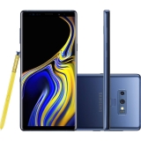 Reembalado Smartphone Samsung Galaxy Note 9 128GB Nano Chip Android Tela 6.4″ Octa-Core 2.8GHz 4G Câmera Dupla 12MP 6GB RAM + Caneta S Pen com Controle Remoto – Azul