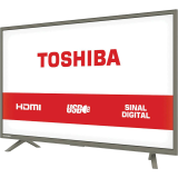 TV LED 32″ Toshiba 32L1800 HD com Conversor Digital 3 HDMI 1 USB 60Hz – Grafite