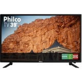 TV LED 39″ Philco HD com Conversor Digital 3 HDMI 1 USB Som Surround 60Hz – Preta