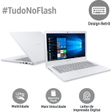 Notebook Flash F30 Intel Celeron 4GB 128GB SSD Full HD LED 13.3″ W10 Branco- Samsung