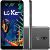 Smartphone LG K12 Plus 32GB Dual Chip Android 8.1 Oreo Tela 5,7″ Octa Core 2.0GHz 4G Câmera 16MP Inteligência Artificial – Platinum