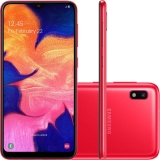 Smartphone Samsung Galaxy A10 32GB Dual Chip Android 9.0 Tela 6.2″ Octa-Core 4G Câmera 13MP – Vermelho