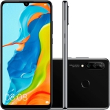 Smartphone Huawei P30 Lite Android 9.0 6.15″ Octacore 128GB 4G 24MP+8MP+2MP Dual Chip – Preto